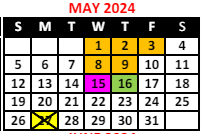 District School Academic Calendar for The Academy School #131 for May 2024