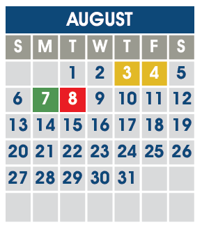 District School Academic Calendar for Spring Meadows for August 2023