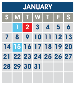 District School Academic Calendar for Spring Meadows for January 2024