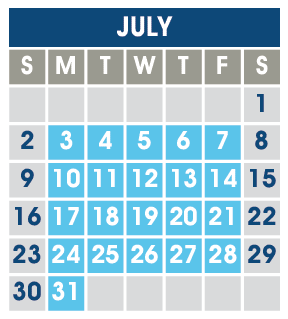 District School Academic Calendar for Spring Meadows for July 2023