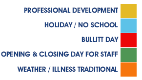 District School Academic Calendar Legend for Spring Meadows