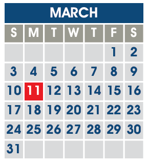 District School Academic Calendar for Spring Meadows for March 2024