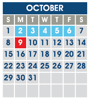 District School Academic Calendar for Spring Meadows for October 2023
