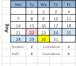 District School Academic Calendar for Champlain School for August 2023