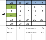 District School Academic Calendar for Champlain School for January 2024