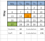 District School Academic Calendar for Champlain School for May 2024