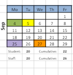 District School Academic Calendar for Champlain School for September 2023