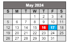 District School Academic Calendar for University Elementary School for May 2024