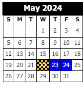 District School Academic Calendar for T. S. Cooley Elementary Magnet School for May 2024