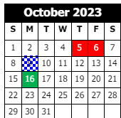 District School Academic Calendar for T. S. Cooley Elementary Magnet School for October 2023
