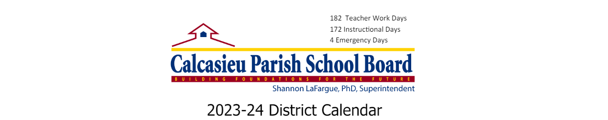 District School Academic Calendar for Western Heights Elementary School