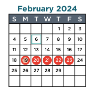 District School Academic Calendar for Fletcher/maynard Academy for February 2024