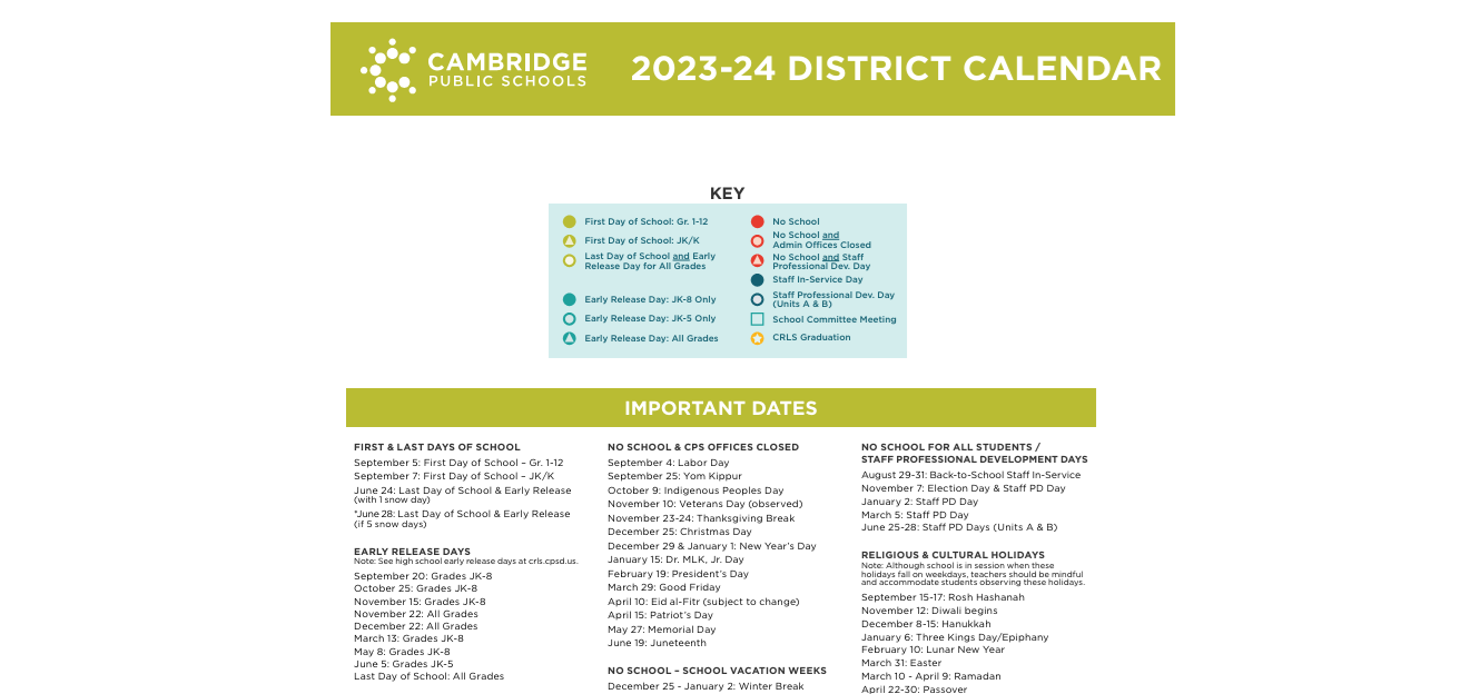 District School Academic Calendar Key for Fletcher/maynard Academy