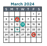 District School Academic Calendar for Fletcher/maynard Academy for March 2024
