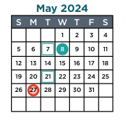 District School Academic Calendar for Fletcher/maynard Academy for May 2024