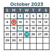 District School Academic Calendar for Fletcher/maynard Academy for October 2023