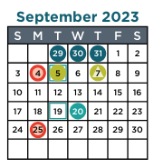 District School Academic Calendar for Fletcher/maynard Academy for September 2023
