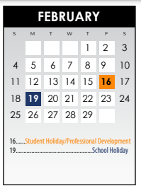 District School Academic Calendar for Dallas County Jjaep for February 2024