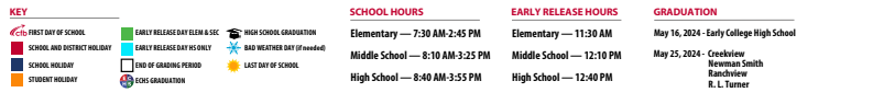 District School Academic Calendar Key for Rosemeade Elementary