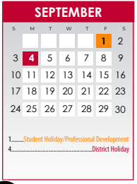 District School Academic Calendar for Salazar Alternative Education Prog for September 2023