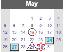 District School Academic Calendar for Mark Twain Elementary School for May 2024