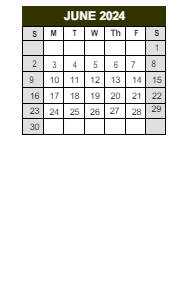 District School Academic Calendar for Marc T. Atkinson Middle School for June 2024