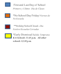 District School Academic Calendar Legend for Marc T. Atkinson Middle School
