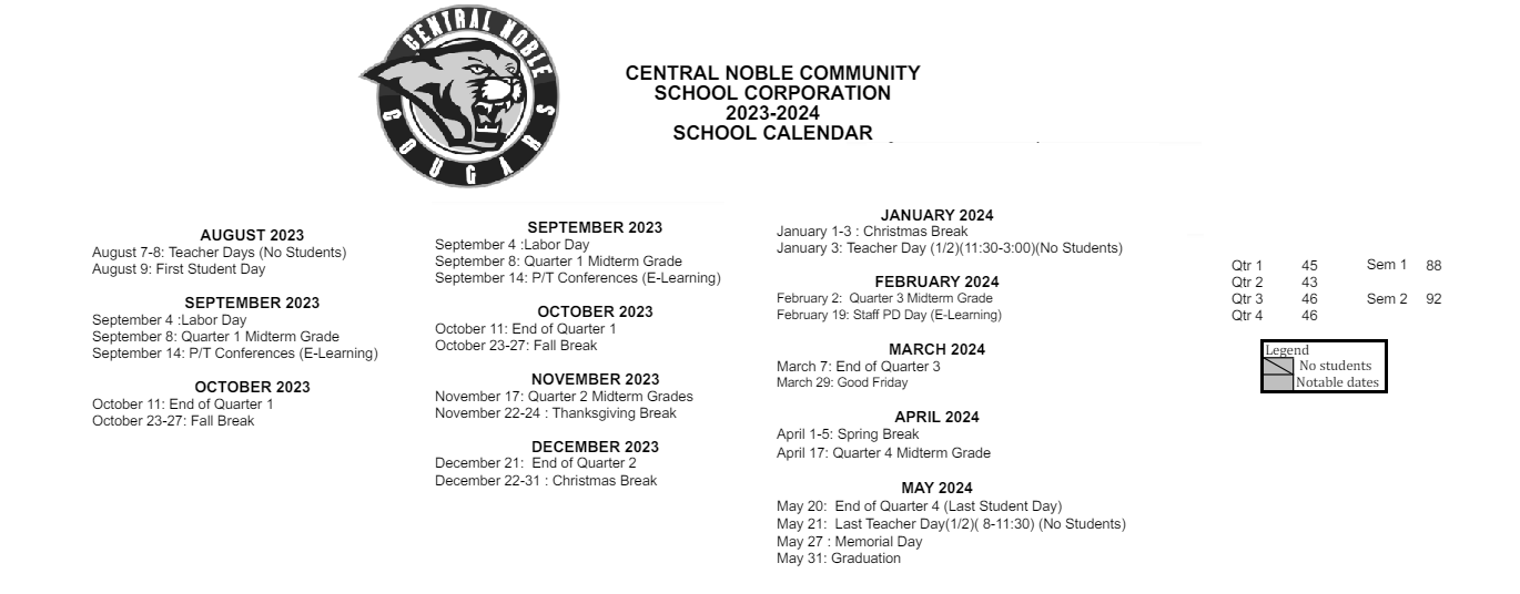 District School Academic Calendar Key for Albion Elementary School