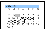 District School Academic Calendar for Pathways Learning Center for July 2023