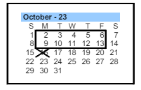 District School Academic Calendar for Pathways Learning Center for October 2023