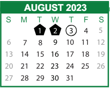 District School Academic Calendar for Pulaski Elementary School for August 2023