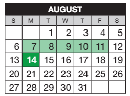 District School Academic Calendar for Dakota Valley Elementary School for August 2023