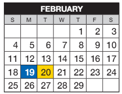 District School Academic Calendar for Ponderosa Elementary School for February 2024