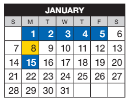 District School Academic Calendar for Rolling Hills Elementary School for January 2024