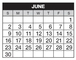 District School Academic Calendar for Cimarron Elementary School for June 2024