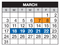 District School Academic Calendar for Overland High School for March 2024
