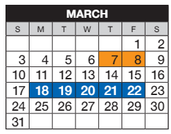 District School Academic Calendar for Cottonwood Creek Elementary School for March 2024