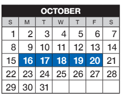 District School Academic Calendar for Cimarron Elementary School for October 2023