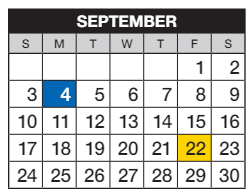 District School Academic Calendar for Cottonwood Creek Elementary School for September 2023