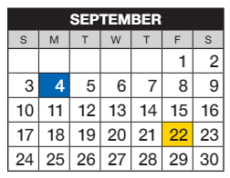 District School Academic Calendar for Independence Elementary School for September 2023