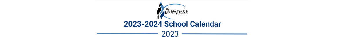 District School Academic Calendar for Chesapeake Alternative