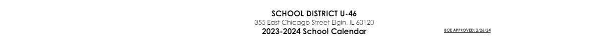 District School Academic Calendar for Spring Trail Elementary School