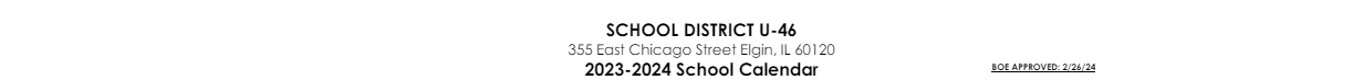 District School Academic Calendar for Gifford Street High School