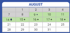 District School Academic Calendar for Dusable High School for August 2023