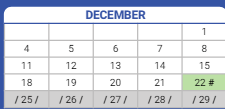 District School Academic Calendar for Nicholson Elementary Math & Science for December 2023
