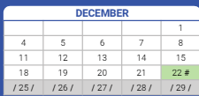 District School Academic Calendar for Sexton Elementary School for December 2023