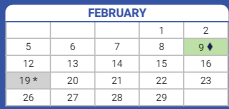 District School Academic Calendar for Caldwell Elementary Acad Of Math & Sci for February 2024