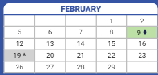 District School Academic Calendar for Ebinger Elementary School for February 2024