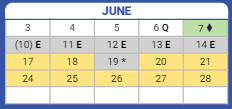 District School Academic Calendar for North-grand High School for June 2024