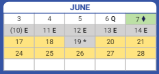 District School Academic Calendar for Bogan High School for June 2024